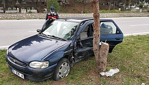 Samsun'da trafik kazası: 1 yaralı 