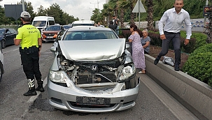 Samsun'da zincirleme kaza: 1 yaralı 