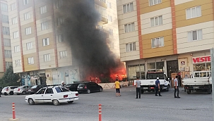 Alevlere teslim olan çardak kül oldu!