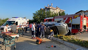 Çubuk'ta trafik kazasında 4 kişi yaralandı 