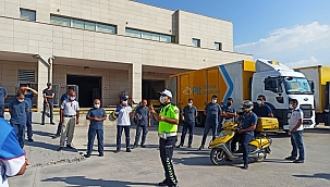 Kuryelere trafik eğitimi verildi! 