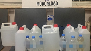 39 litre kaçak alkol ele geçirildi 