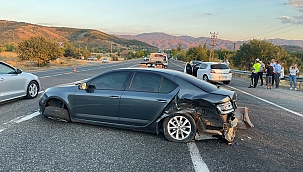 Elazığ'da zincirleme trafik kazası: 2 yaralı 