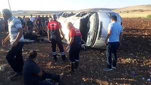 Mardin'de trafik kazası: 10 yaralı 