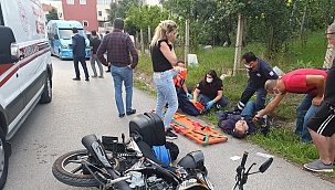 Sinop'ta otomobil ile motosiklet çarpıştı: 1 yaralı 