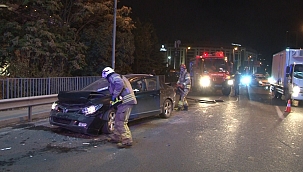 Kağıthane'de trafik kazası: 2 yaralı