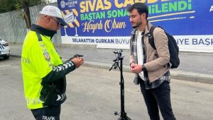 Malatya'da elektrikli scooter denetimi