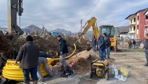 Arapgir'de doğalgaz çalışmaları hız kesmeden devam ediyor