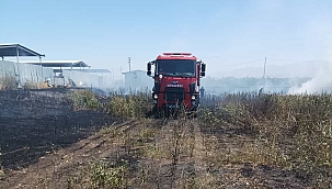 Akçadağ'da ot yangını söndürüldü 