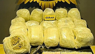 Malatya'da 46 kilo esrar ele geçirildi 