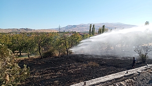 Malatya'da bahçe yangını 