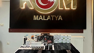 Malatya'da çok sayıda kaçak cep telefonu ele geçirildi 