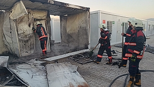 Malatya'da konteyner yangını 