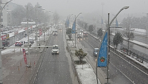 Malatya'da kar yağısı etkili oluyor 