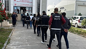 Malatya'da torbacı operasyonu: 17 tutuklama 