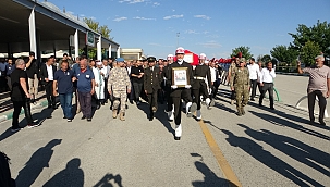 Şehit Uzman Çavuş Mehmet Kökcü son yolculuğuna uğurlandı 