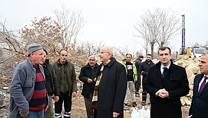 Başkan Er, Taştepe Mahallesi rezerv alanında incelemelerde bulundu 